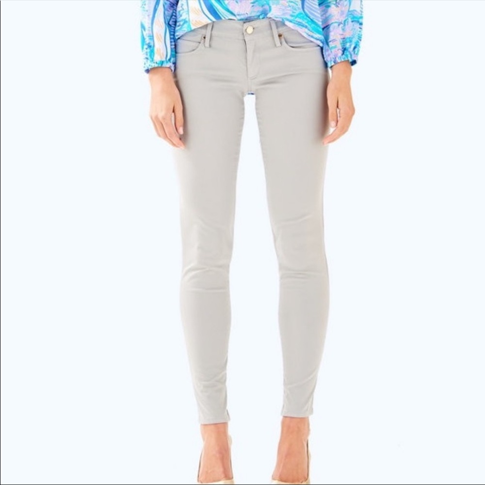 Lilly Pulitzer Gray Sateen Jeans - NWOT